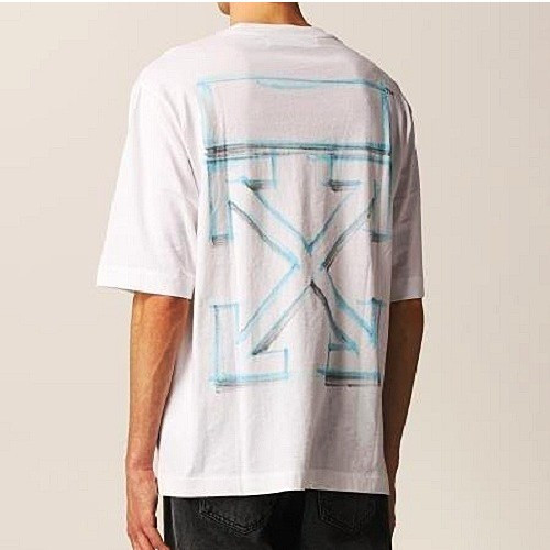 오프화*트 OFF-WHITE 트위스트 크루넥 티셔츠