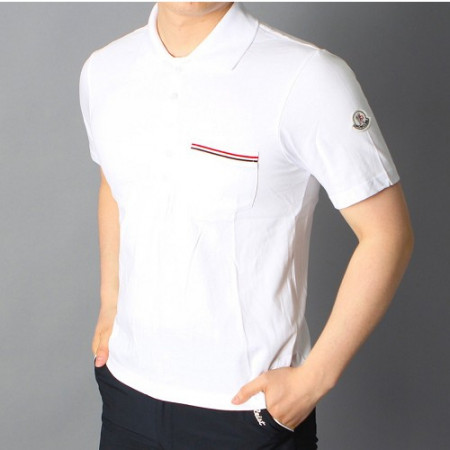 몽클*어 포켓삼선 카라 티셔츠