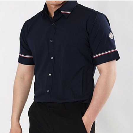 몽클*어 카라 삼선 반팔셔츠