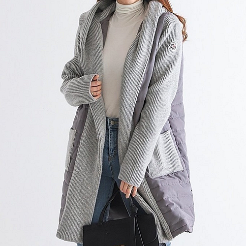 MONCLER 니트믹스 퀼팅자켓