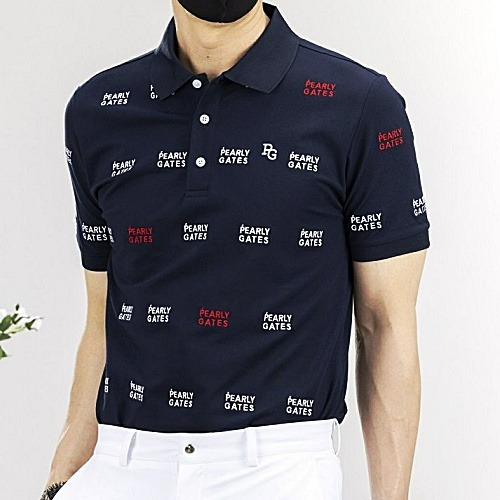 파리게*츠 PEARLY GATES 심플로고 카라 티셔츠