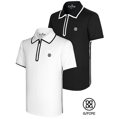 지포* G/FORE 라인 반집업 카라 티셔츠