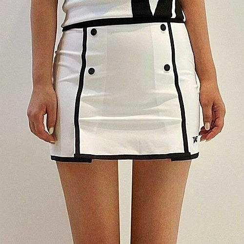 P*G 우먼스 버튼 마린 스커트