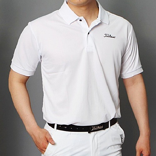 타이틀리*트 베이직 가슴나염 카라 티셔츠