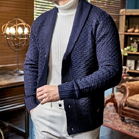 버*리프로썸 이태리 런던 울 숄자켓