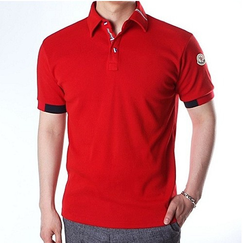 몽클*어 테잎 시보리배색 반팔 카라