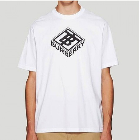 버*리 BURBERRY 사각 로고 티셔츠
