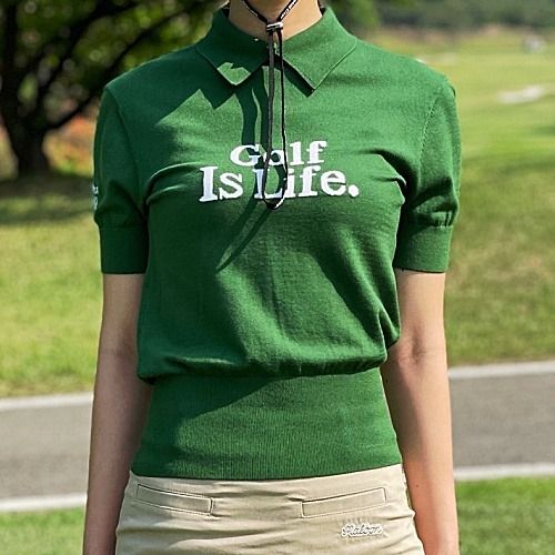 말* Golf is life 스웨터