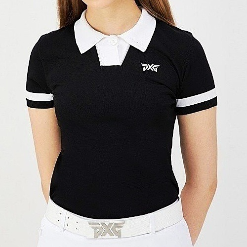 (국내배송) P*G GOLF 썸머 여성 카라 니트 반팔