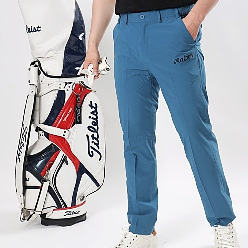 말* 주머니 밴딩두줄 스판팬츠