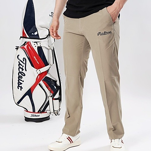 말* 베이직 로고 무지스판 팬츠