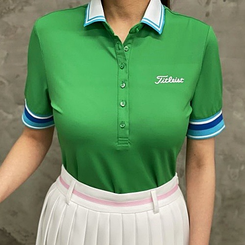 (국내배송) 타이틀리*트 TITLEIST 시보리 배색 단추카라