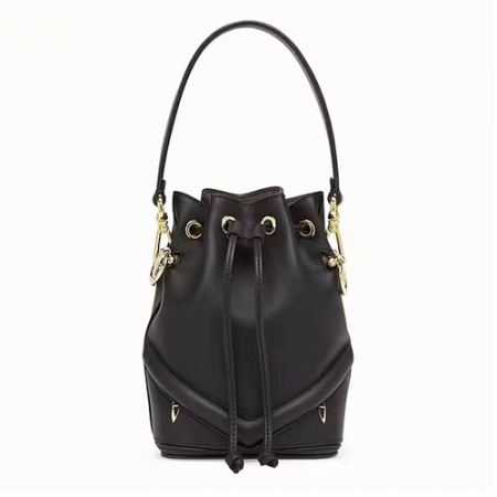 펜디 블랙 몬트레조 몬스터 가죽 버킷백