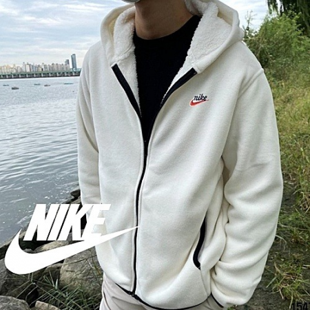 NIKE 심플 양털 후드플리스