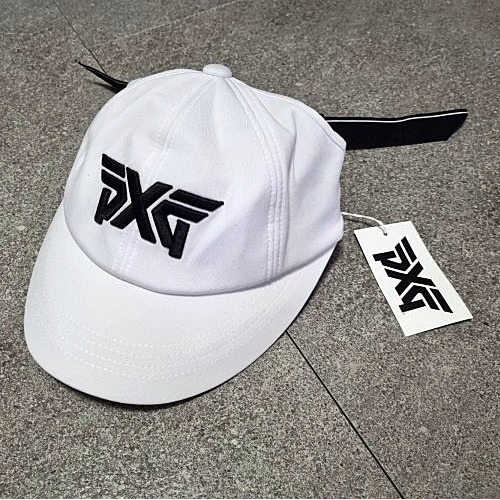 (국내배송) P*G GOLF 와이드 리본 볼캡바이저