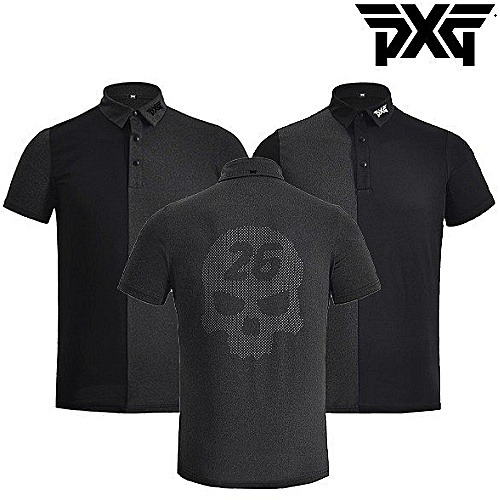 P*G 스컬 포인트 반팔 티셔츠