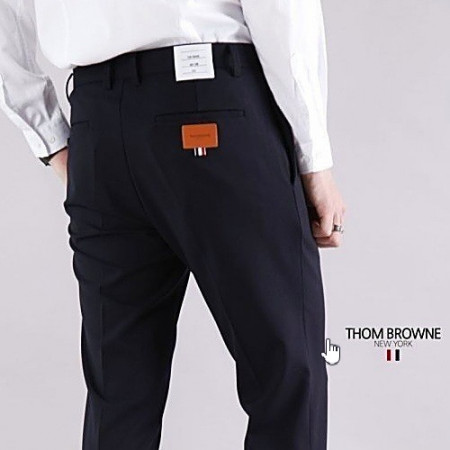 톰브라운 THOMBROWNE 사방 스판 슬렉스 - 네이비