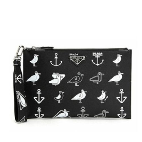 프라다 사피아노 Seagull 클러치 파우치백