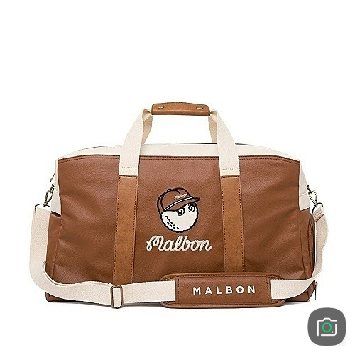 말* MALBON GOLF 버킷 클래식 보스턴백 - 브라운