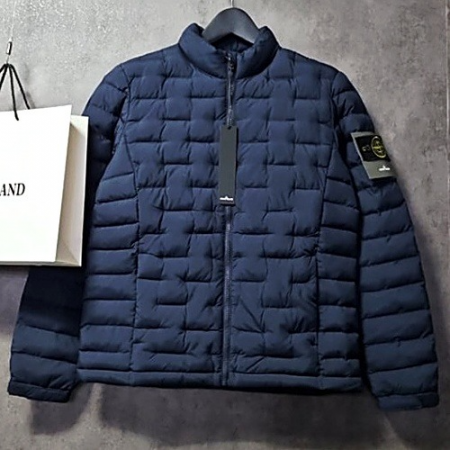 스톤아일*드 와펜패치 하이넥 다운패딩