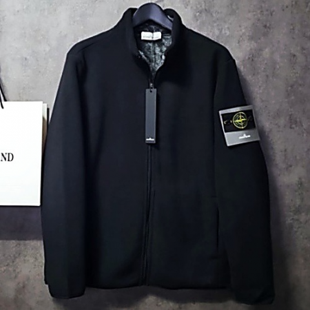 스톤아일*드 와펜패치 플리스 집업자켓