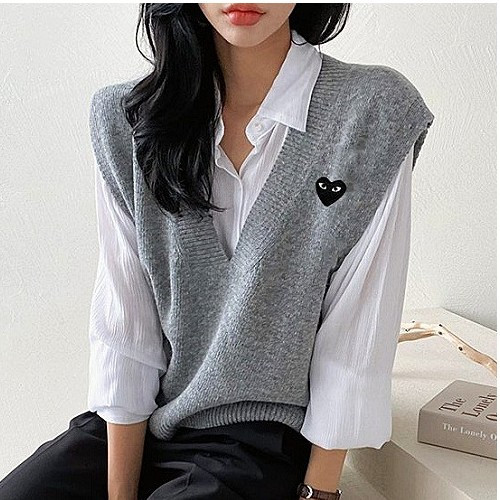 꼼데가*송 램스울 브이 베스트