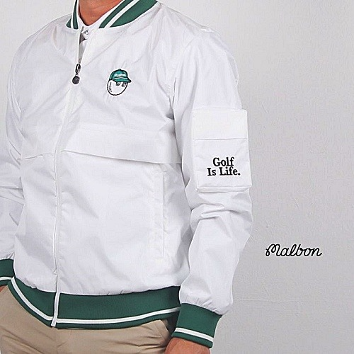 말* 스크립트 버켓 우븐 자켓