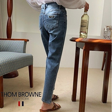 톰브*운 THOMBROWNE 로고패치 중청 슬림진
