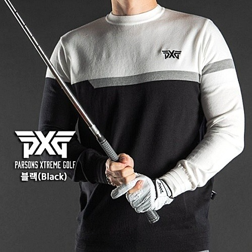 P*G PARSONS GOLF 아트 플레이 라운드 니트