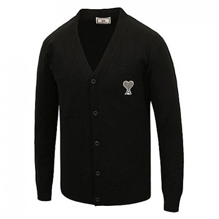 AMI 하트로고 캐시미어 가디건