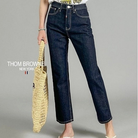 톰브*운 THOMBROWNE 9부 생지 데님