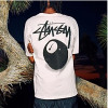 NIKE × STUSSY 8ball 크루넥 티셔츠