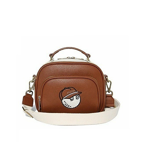 말* MALBON 3 ZIPPER 버킷 토트백 - 브라운