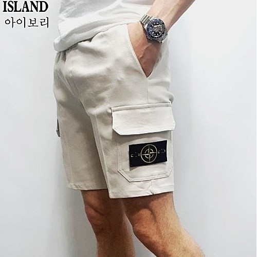 스톤아일*드 STONE ISLAND 면카고 5부 반바지