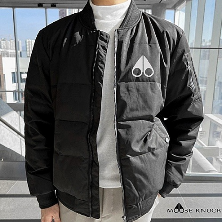 무스*클 블루종 항공 패딩