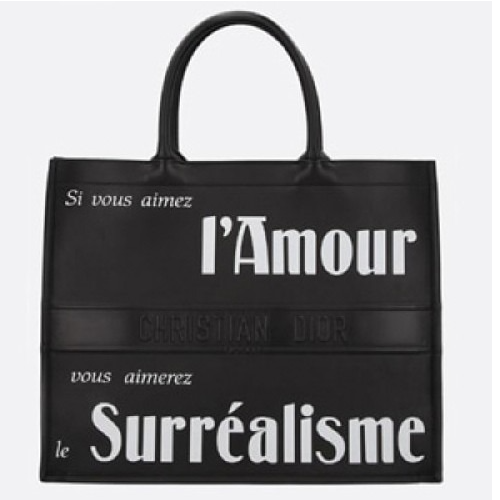 크리스찬디올 북 토트백 블랙