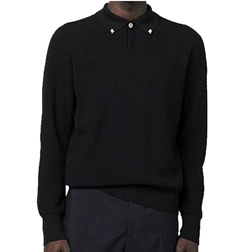 발렌*노 VALENTINO 스터드 카라 니트