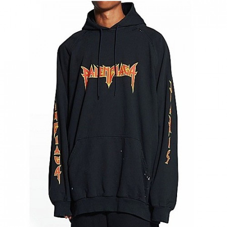 발렌시*가 BALENCIAGA 페인트 후드 (헤비기모)