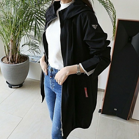 PRADA BrandNew Woven 집업 자켓