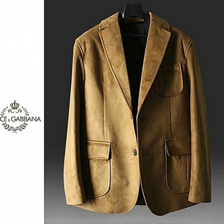 돌체앤가*나 스웨이드 포켓 자켓