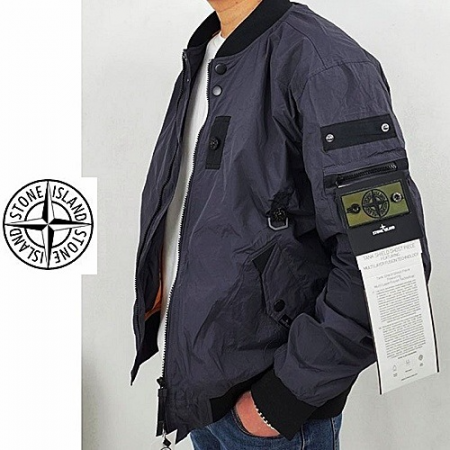 스톤아일*드 범퍼 블루종 자켓