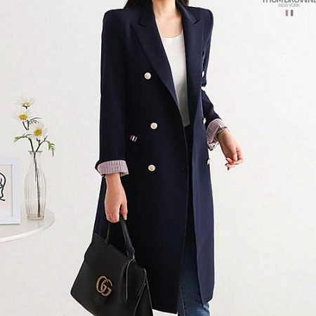 THOM BROWNE 프리미엄 싱글 롱 자켓