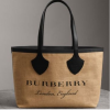 버버리 자이언트 그래픽 프린트 주트 토트백