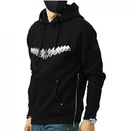 MOOSE KNUCKLES 시그니처 로고 사이드지퍼 후드