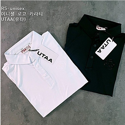 UTAA - UNISEX 이니셜 로고 카라티