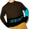오프 화*트 OFF WHITE 니트 배색니트