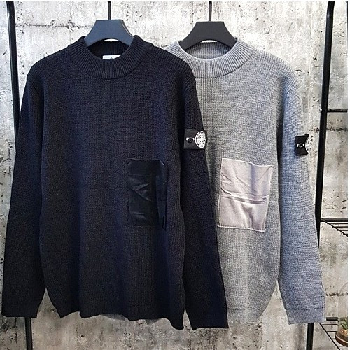 스톤아일*드 벨벵 포켓 포인트 니트