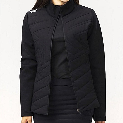 P*G 빅로고 여성 웨이트 어깨로고 다운 점퍼