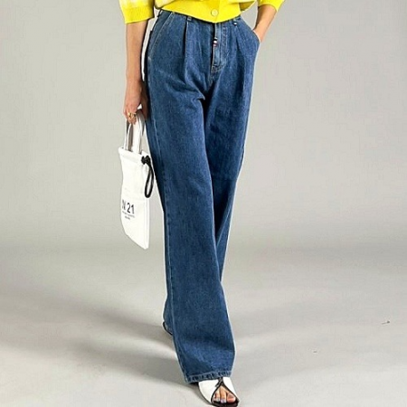 톰브*운 THOM BROWNE 핀턱 와이드 팬츠