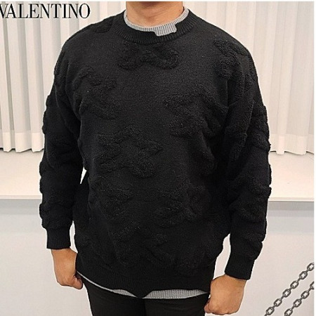 발렌*노 엠보스타 레이어드 니트